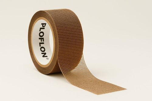 Ploflon® PTFE Gittergewebe – Rolle 150 mm × 5000 mm, Maschenweite 2 × 2 mm